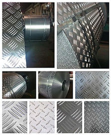 Chine Ignifugez le plat en aluminium de bande de roulement de 5 barres, panneaux de mur en aluminium de plat de diamant  fournisseur