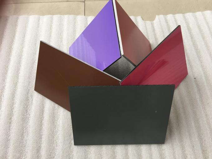 Surface douce panneau composé en aluminium argenté/pourpre ACP pour la décoration de mur